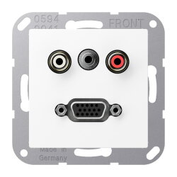 Jung Multimedia-Anschlusssystem Cinch Audio /...