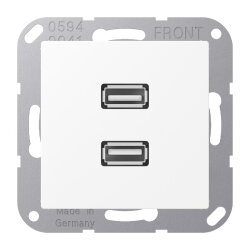 Jung Multimedia-Anschlusssystem 2 x USB 2.0, Serie...