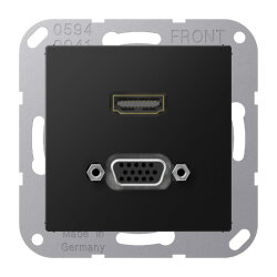 Jung Multimedia-Anschlusssystem HDMI / VGA, Serie A,...