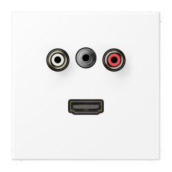 Jung Multimedia-Anschlusssystem Cinch Audio /...