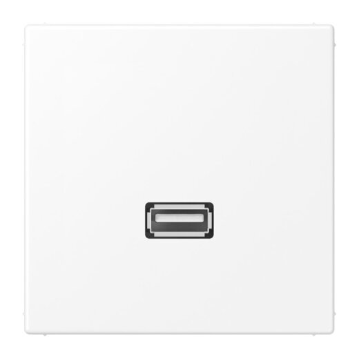 Jung Multimedia-Anschlusssystem USB 2.0, Serie LS, schneeweiß matt MALS1122WWM