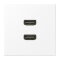 Jung Multimedia-Anschlusssystem 2 x HDMI, Serie LS, schneeweiß matt MALS1133WWM