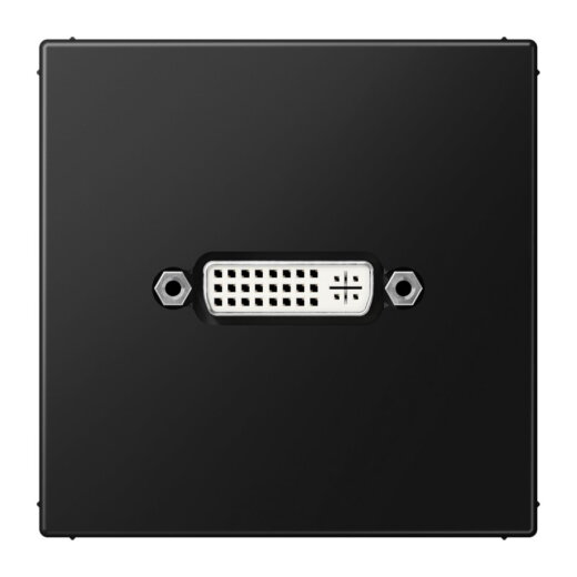 Jung Multimedia-Anschlusssystem DVI, Serie LS, graphitschwarz matt MALS1193SWM