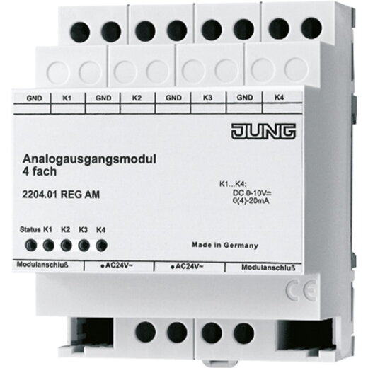 Jung Analogausgangsmodul 4fach REG 2204.01REGAM