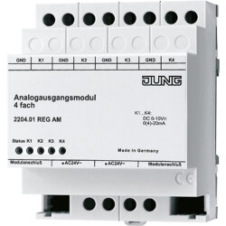Jung Analogausgangsmodul 4fach REG 2204.01REGAM