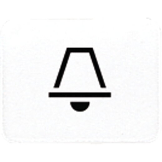 Jung Kalotte mit Symbol, lichtundurchlässig, alpinweiß, Symbol Klingel 33KWW
