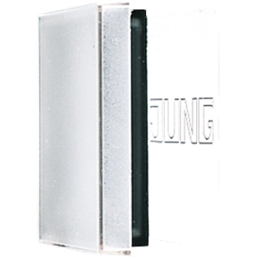 Jung Plexihaube mit Einlage, mit Schriftfeld, Serie A, transparent A590NAGLPL