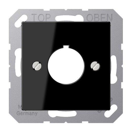 Jung Abdeckung für Befehlsgeräte mit 22,5 mm ?, Duroplast, Serie A, schwarz A564SW