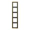 Jung Rahmen 5fach, Metall goldfarben PVD-beschichtet, LS 990, goldfarben GO2985