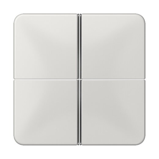 Jung Tastensatz 4fach, F40, Serie CD, lichtgrau CD404TSALG