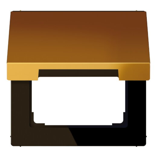 Jung Klappdeckel mit Rückstellfeder, Metall mit echter Goldauflage, Serie LS, vergoldet LS990KLGGO