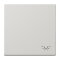 Jung Wippe 1fach, Symbol Licht, Duroplast, Serie LS, lichtgrau LS990LLG