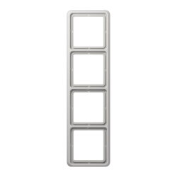 Jung Rahmen 4fach, Thermoplast, CD 500, lichtgrau...