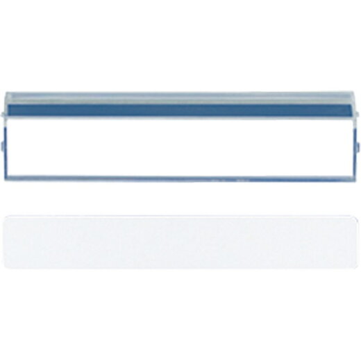 Jung Transparente Abdeckung mit Einlage für Schriftfeld 12 x 55,5 mm , Serie AS, Einlage alpinweiß AS81NA