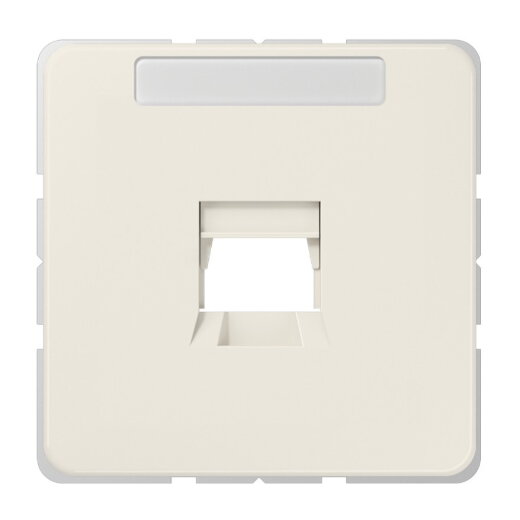 Jung Abdeckung (gerastet) für Modular-Jack-Steckbuchsen 1fach, Serie CD, weiß 569-1WE