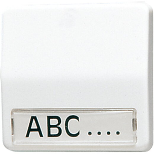 Jung Wippe mit Schriftfeld 9 x 40 mm, AP 600, alpinweiß 60NAWW