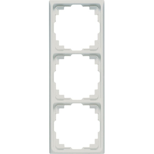 Jung Rahmen für Kabelkanal-Installation 3fach, Thermoplast, Kabelkanal CD, lichtgrau CD583KLG