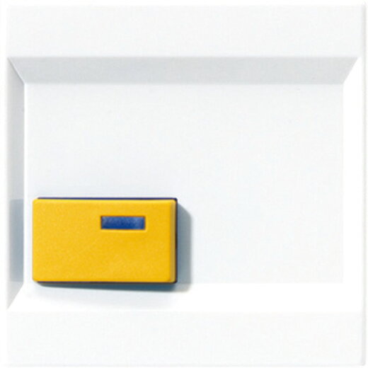 Jung Abdeckung für Ackermann, Typ 73642 D, gelb, Serie LS, alpinweiß LS642DWW