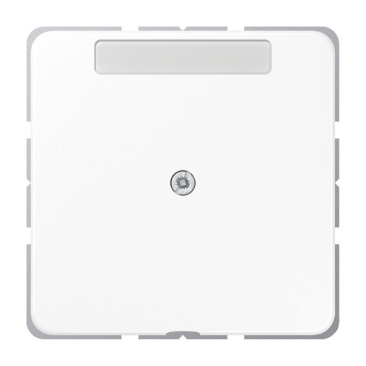 Jung Leitungsauslass mit Zugentlastung mit Schriftfeld, Duroplast, Serie CD, alpinweiß CD590NAAWW