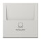 Jung Hotelcard-Schalter (ohne Taster-Einsatz), Hotelcard, Serie LS, lichtgrau LS590CARDLG