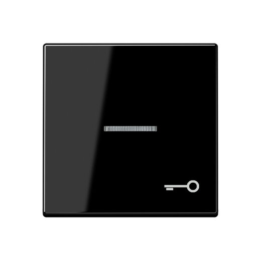 Jung Wippe mit Lichtleiter, Symbol Tür, Duroplast, Serie A, schwarz A590KO5TSW