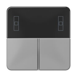 Jung Tastensatz 3fach, F40 Raumcontroller, Serie CD, grau...