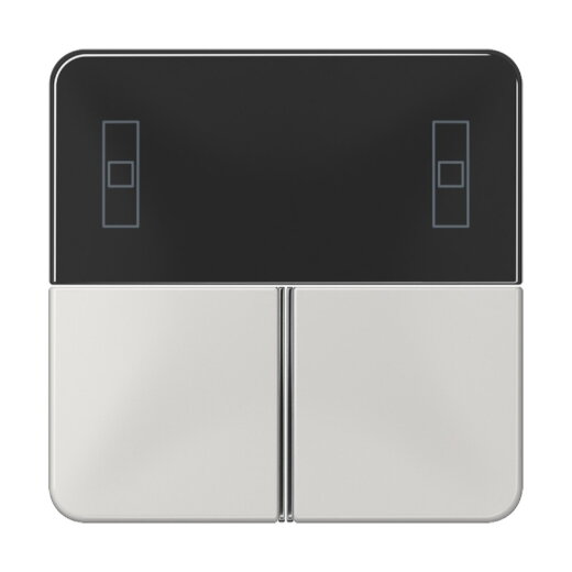 Jung Tastensatz 3fach, F40 Raumcontroller, Serie CD, lichtgrau CD4093TSALG