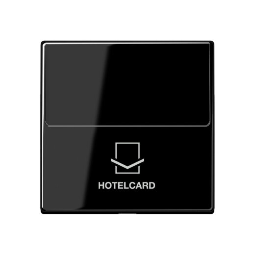 Jung Hotelcard-Schalter (ohne Taster-Einsatz), Hotelcard, Serie A, schwarz A590CARDSW
