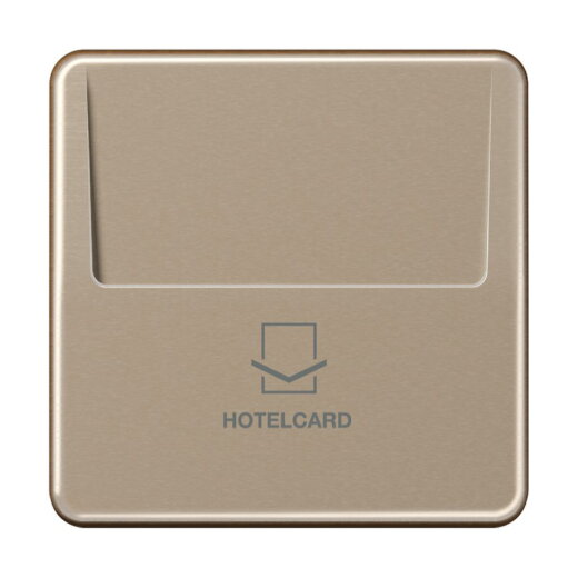 Jung Hotelcard-Schalter (ohne Taster-Einsatz), Serie CD, gold-bronze CD590CARDGB-L