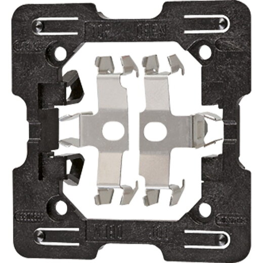 Jung Halteplatte 2fach, Serie CD/LS, schwarz CD95MHP