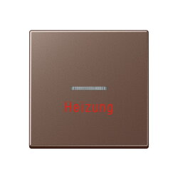 Jung Wippe 1fach mit Lichtleiter, Heizung, Serie A, mokka...