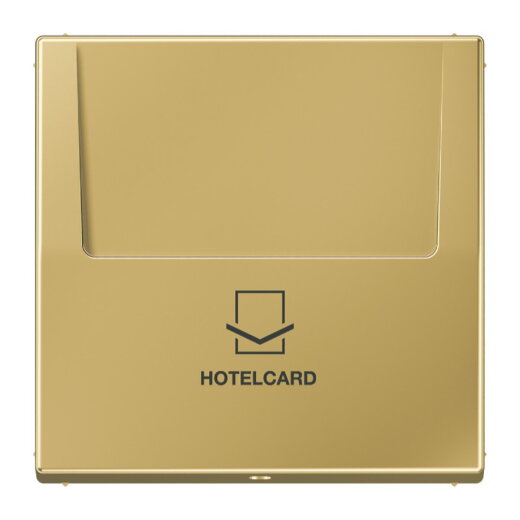 Jung Hotelcard-Schalter (ohne Taster-Einsatz), Hotelcard, Serie LS, Messing classic ME2990CARDC