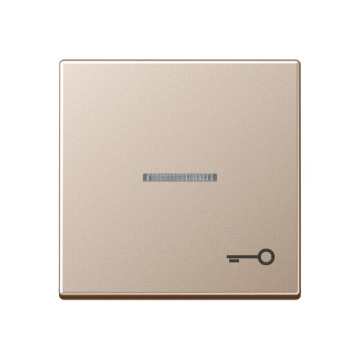 Jung Wippe mit Lichtleiter, Symbol Tür, Serie A, champagner A590KO5TCH