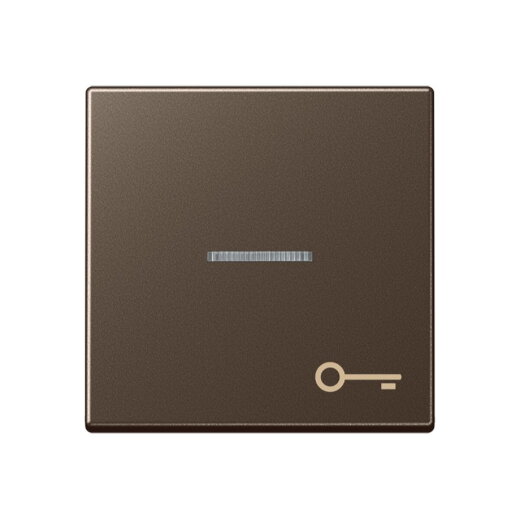 Jung Wippe mit Lichtleiter, Symbol Tür, Serie A, mokka A590KO5TMO