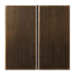 Jung Tastensatz 1fach, F40, Serie LS, Messing antik...