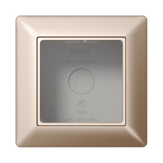 Jung Aufputz-Kappe 1fach, Serie AS/A, champagner AS581ACH