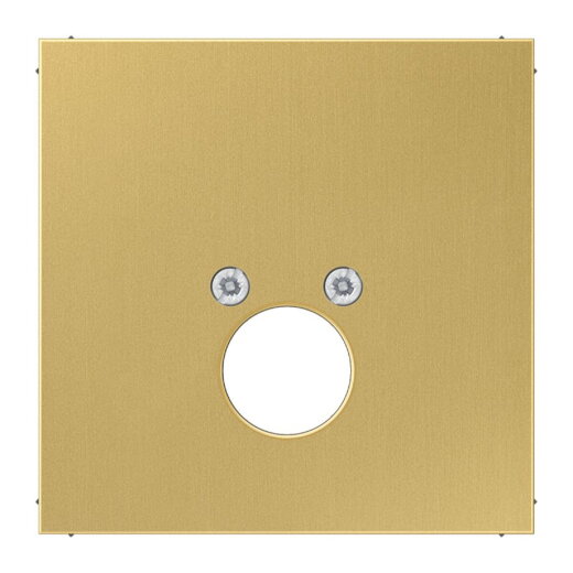 Jung Abdeckung für 1 Rundsteckverbinder bis 18,5 mm ?, Messing, Serie LS, Messing classic ME2962-1C