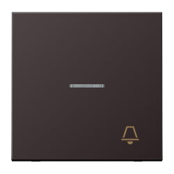 Jung Wippe 1fach mit Lichtleiter, Symbol Klingel,...