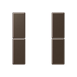 Jung Tastensatz 2fach, F50, Serie A, mokka A502TSAMO