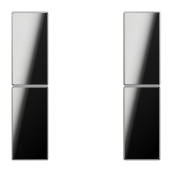 Jung Tastensatz 2fach, F50, Serie LS, glanzchrom GCR2502TSA