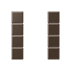 Jung Tastensatz 4fach, F50, Serie A, mokka A504TSAMO