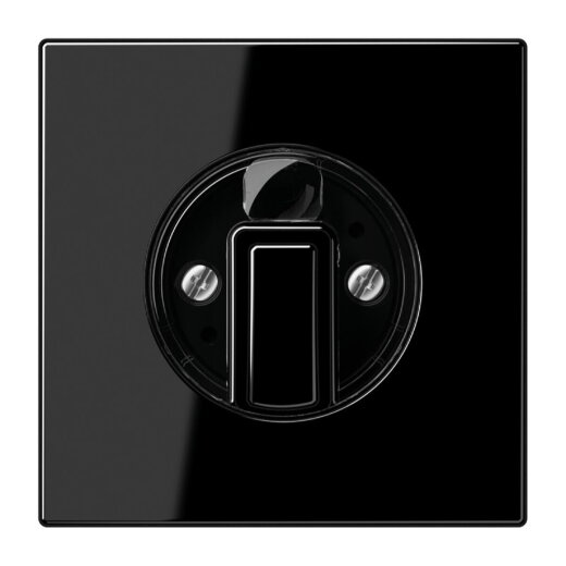 Jung Abdeckung für Drehschalter, Duroplast, Serie LS, schwarz LS1941SW