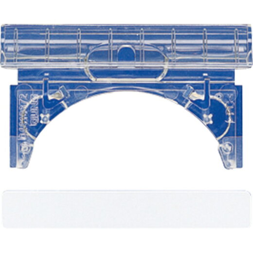 Jung Beschriftungsfeldträger, nur für JUNG-Tragring 53,5 x 10 mm, Thermoplast, Serie AS, transparent AS81INABT