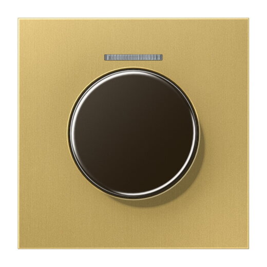 Jung Abdeckung mit Lichtleiter für KNX Drehsensor, Messing, Serie LS, Messing classic ME1940KO5C