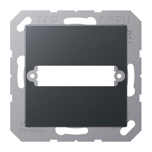 Jung Abdeckung für 1 D-Subminiatur-Steckverbinder, 25 polig, Serie A, anthrazit matt A594-125ANM
