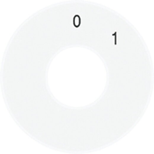 Jung Skalenscheibe, Symbole 0 I, alpinweiß SKS1101-20WW