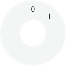 Jung Skalenscheibe, Symbole 0 I, alpinweiß...