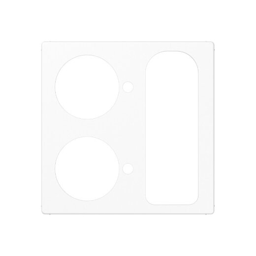 Jung Abdeckung für Zettler VarioLine, Serie 127.xxx Ruftaster, Abstelltaster, Universalsteckvorrichtung, Serie AS/A, alpinweiß A527.252WW