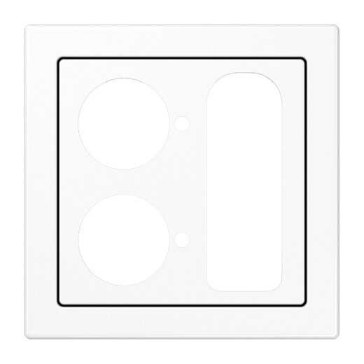 Jung Abdeckung für Zettler VarioLine, Serie 127.xxx Ruftaster, Abstelltaster, Universalsteckvorrichtung, Serie LS, alpinweiß LS927.252WW