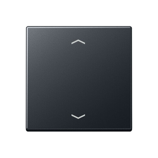 Jung LB-Management Taster 1fach, mit Pfeilsymbolen, Thermoplast lackiert, Serie A, anthrazit matt A1700BFPANM